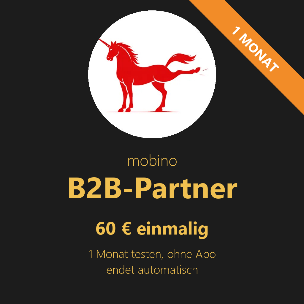 mobino B2B-Partner | 1 Monat (Einmalkauf)